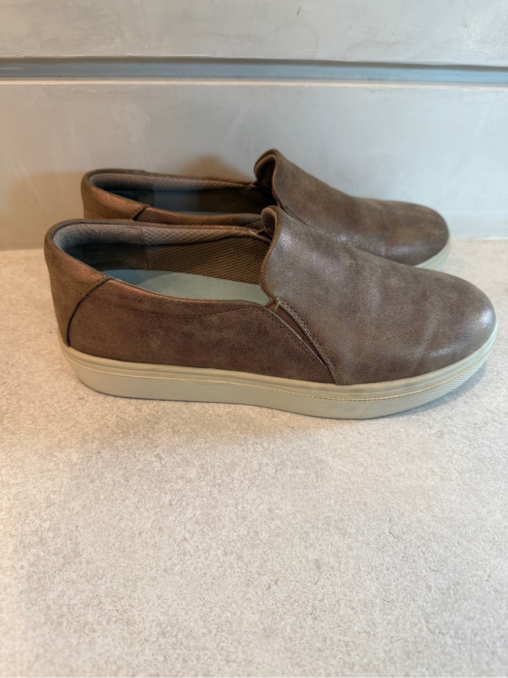 Dr. Scholl’s Madison Cloud Slip on Sneaker in Bronze